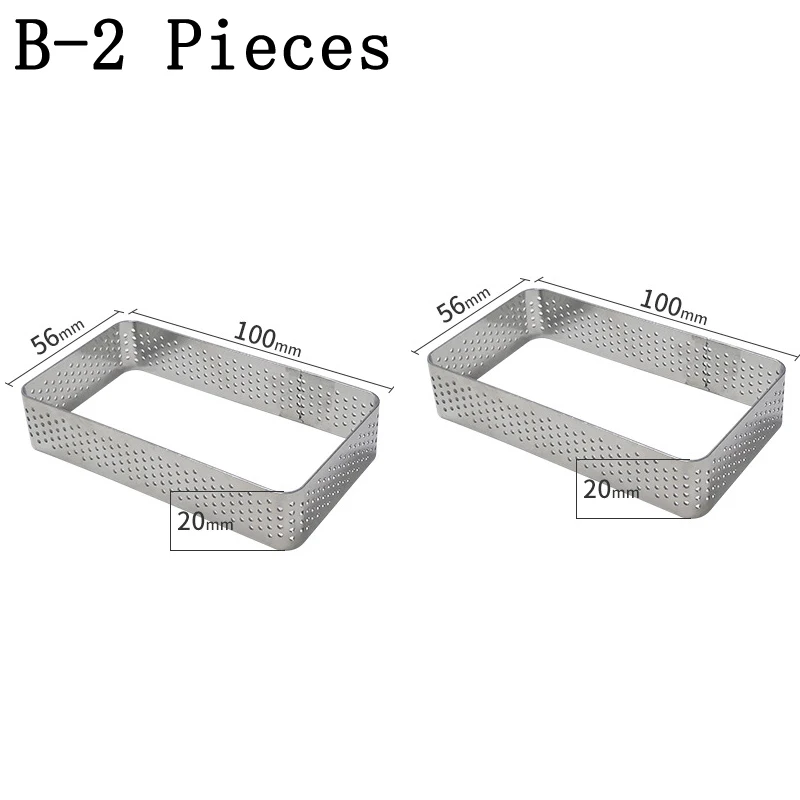 SHENHONG сырный мусс торт плесень французский десерт различные нержавеющей стали Tart кольцо форма для пиццы фруктовый крем форма для выпечки формы для выпекания - Цвет: B-2 Pieces
