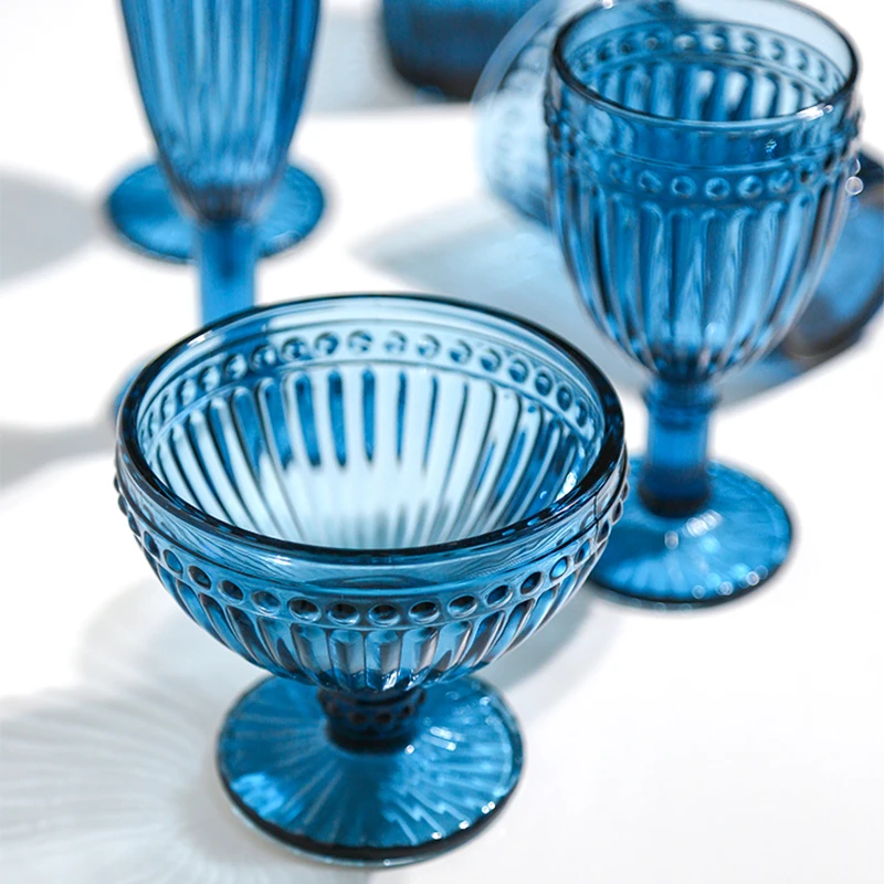 Синий творческий бокал для вина, кружка для бара Шампанское Коктейльные салат Стекло фужеры из светодиодного стекла для панель для свадьбы KTV посуда подарки