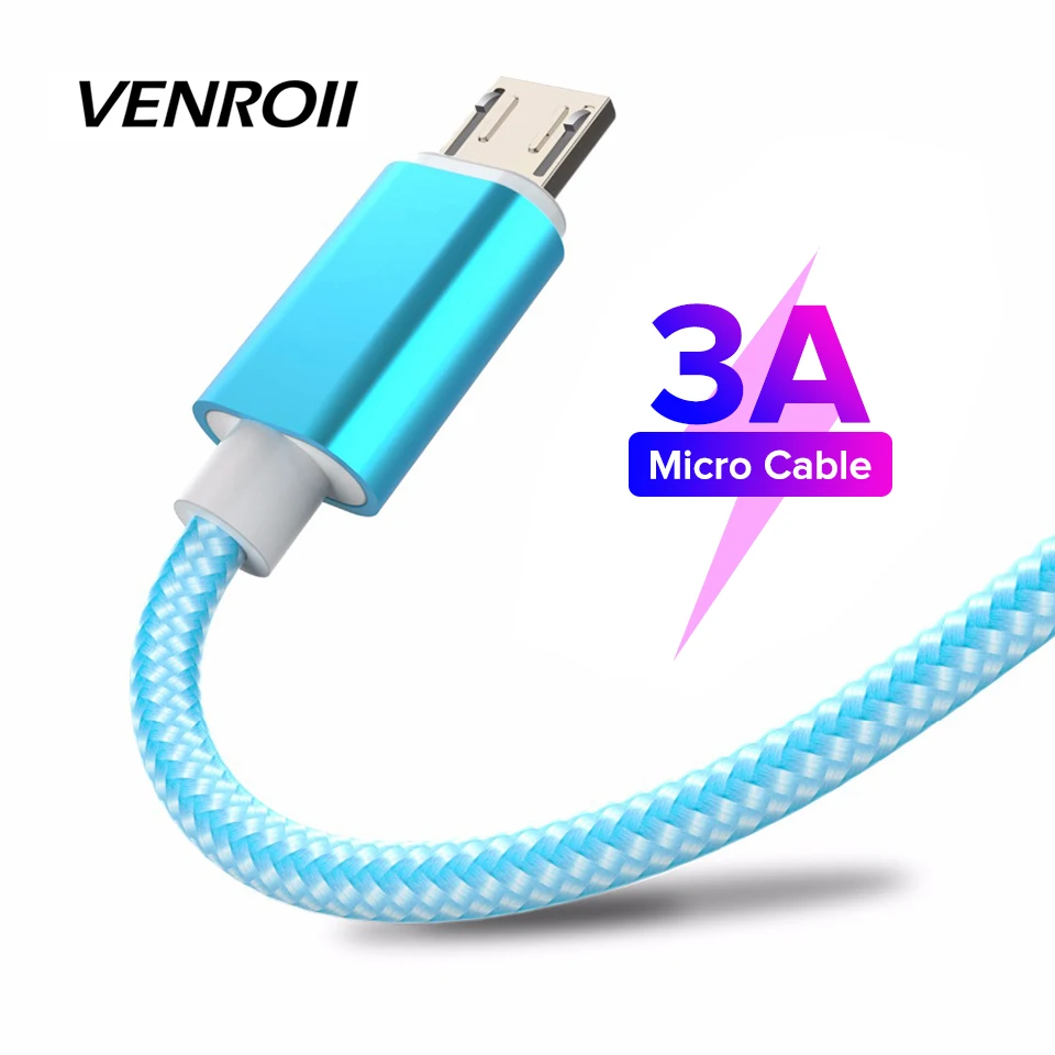 Fast Charging USB Cables Micro Usb Cable Android Mobile Phone Data Sync
Charger Cable for Samsung A7 S7 for Xiaomi 1m/2m/3m Cord