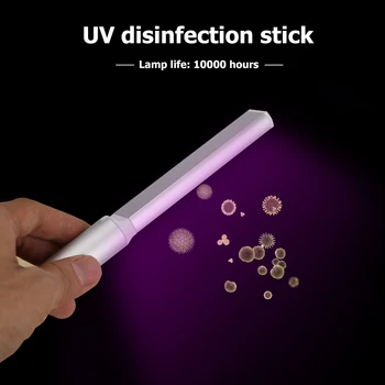 

Portable UV LED Sterilization Light Stick Home Car Office Disinfection Lamp Wand Light Kitchen Bedroom Hospital