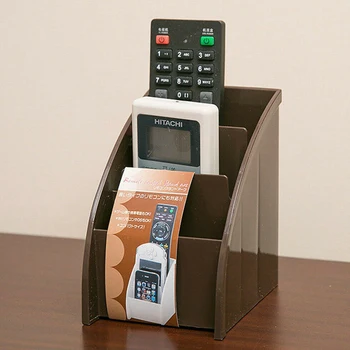 

For Air Conditioner TV Freestanding 3 Grid Universal Practical Remote Control Holder Storage Box Hotel Office Home Living Room