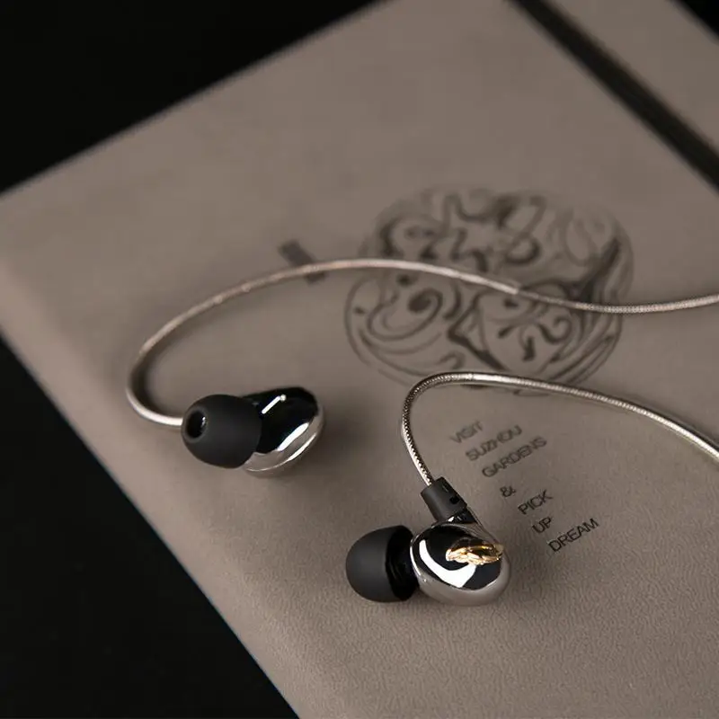 Beteran Mr Zhou Dynamic HiFi Music Monitor DJ Studio Stage IP3X Sports Metal Audiophile Earphones Earbuds W Mic