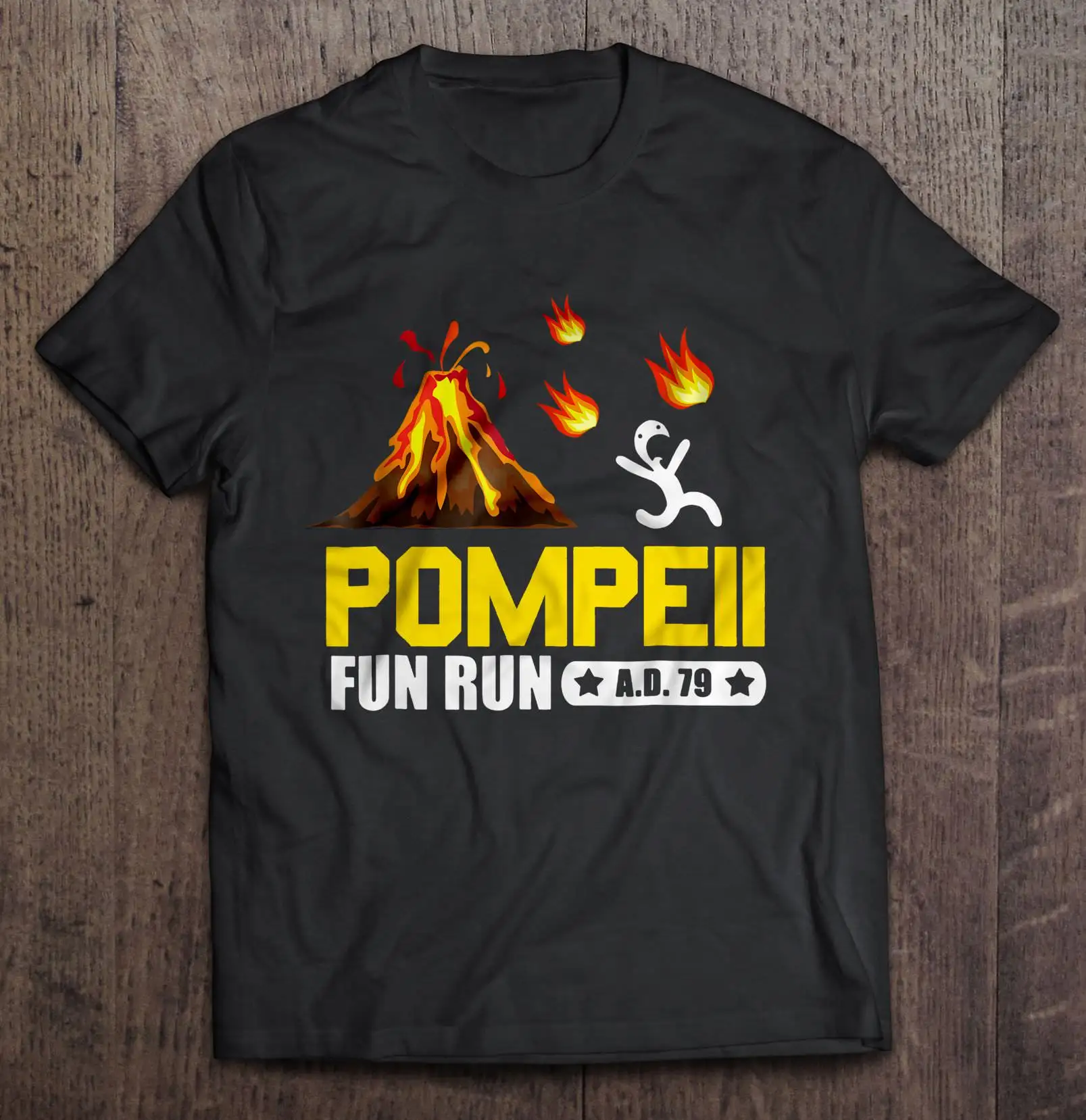 Pompeii Fun Run A.D. 79 Version2 футболки|Футболки| |