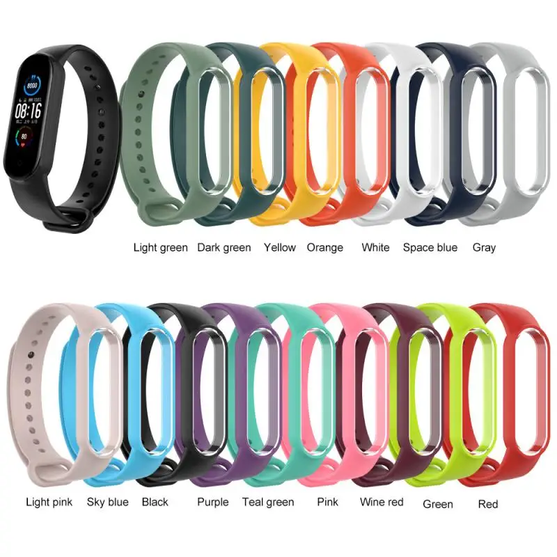 Новый ремешок для Xiaomi Mi Band 5 4 силиконовый браслет xiaomi mi band смарт-часов 4/5 |