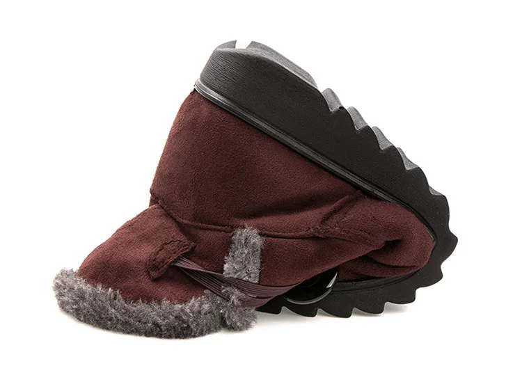 Зимние женские сапоги; зимние сапоги; теплые плюшевые ботильоны для женщин; женские ботинки; хлопковые красные ботинки на пуговицах; большие размеры 40, 41