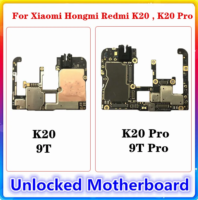Для Xiaomi Hongmi Redmi K20 Pro Материнская плата чистая замена оригинальная материнская 9T Android OS MIUI с полными