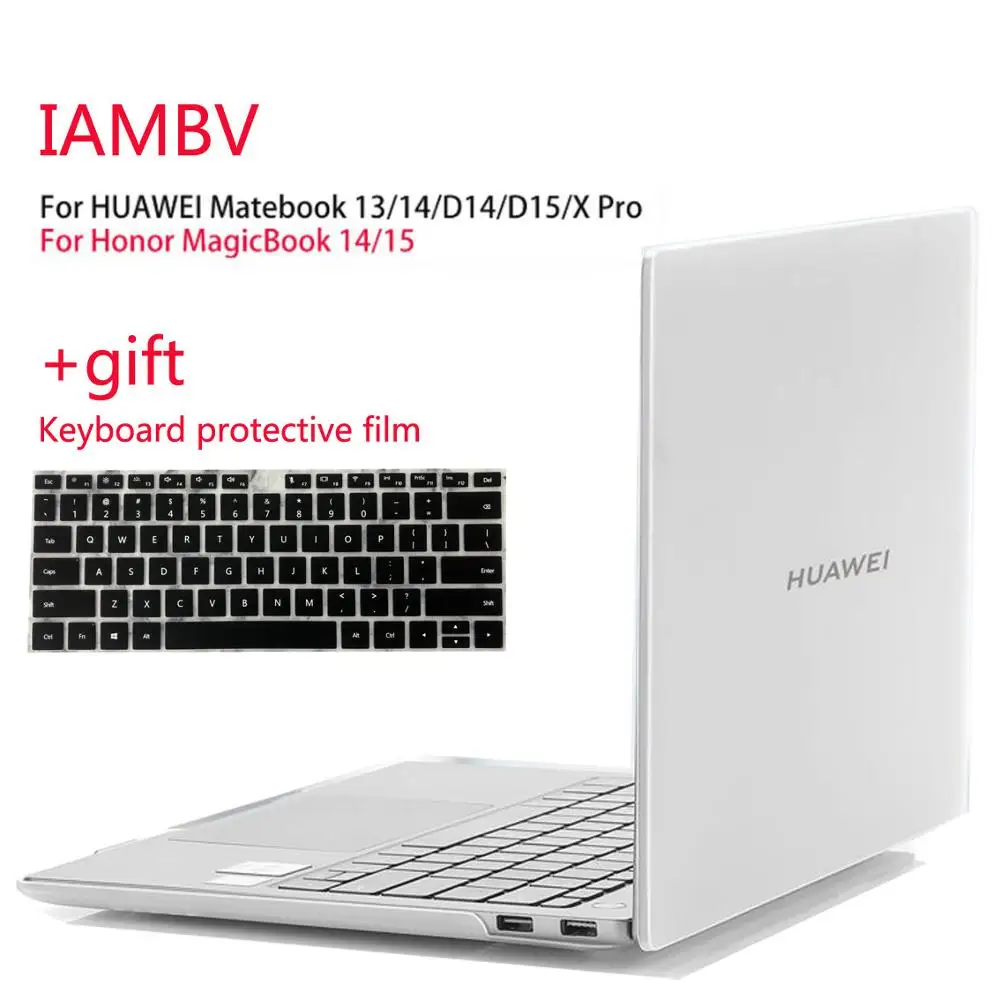 Прозрачный матовый чехол для huawei Matebook Mate 13 14 X pro чехлы D14 15X2020 MagicBook14 15 Pro 16 1 +