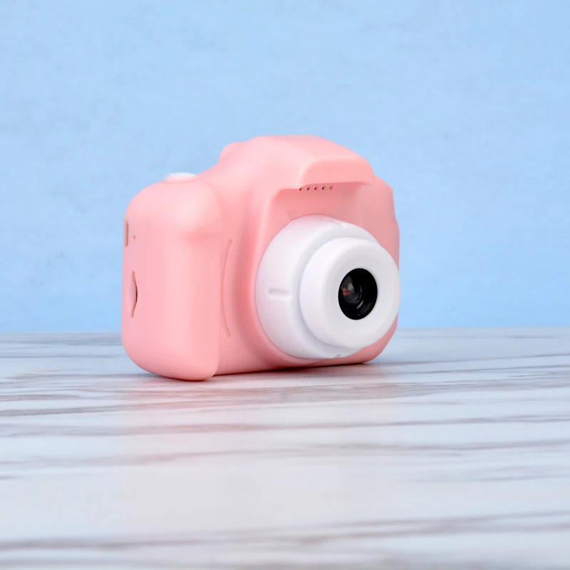pink 8MP 1080P HD аккумуляторная цифровая камера Дети мультфильм милые мини-камеры игрушки открытый реквизит для фотосъемки рекордер детский подарок на день рождения - Цвет: pink