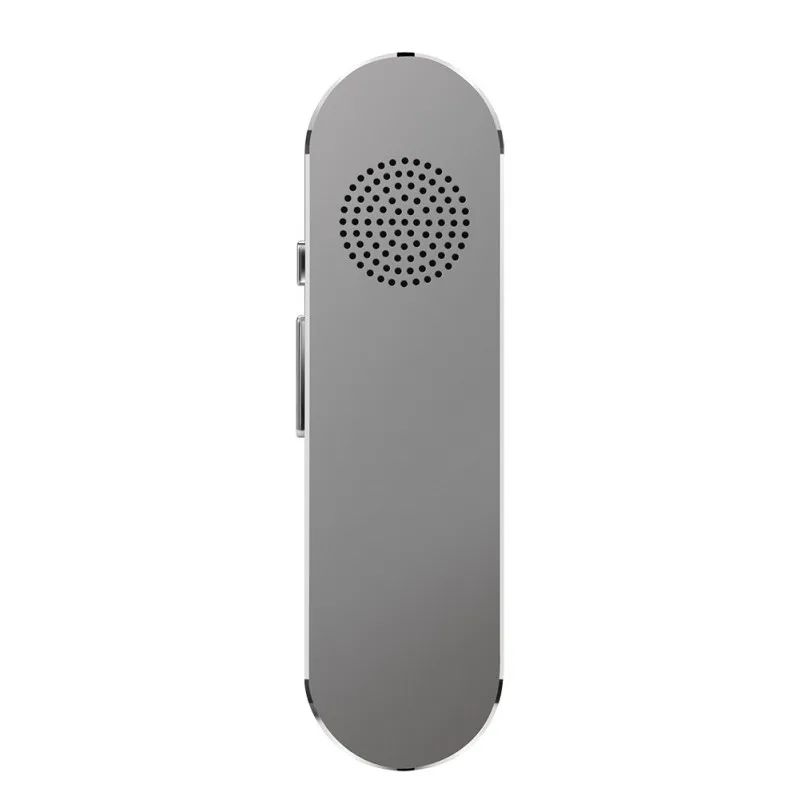 Серый Мини Bluetooth умный голосовой переводчик HiFi портативный в режиме реального времени 68 многоязычный речевой интерактивный переводчик для Android IOS - Цвет: Серый
