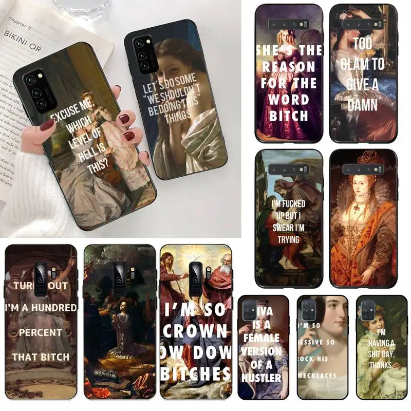 Классический мягкий силиконовый черный чехол для телефона Samsung S20 plus Ultra S6 S7 edge S8 S9