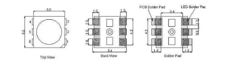 Светодиодный драйвер IC Ws2850b-black Красный медный кронштейн, антивулканизированный клей, светодиодный световой строковый модуль, RGB SMD5050 светодиодный jk1540