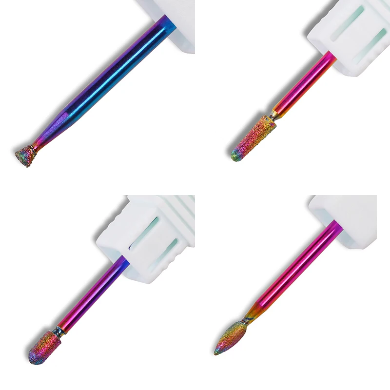 Алмазная фреза для маникюра в форме конуса 6 стилей вращающиеся фрезы кутикулы