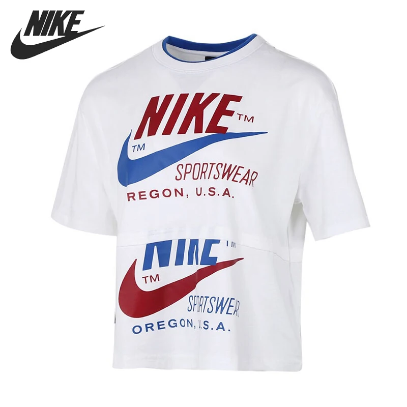 Женская футболка с коротким рукавом NIKE W NSW ICN CLSH SS оригинальная спортивная одежда