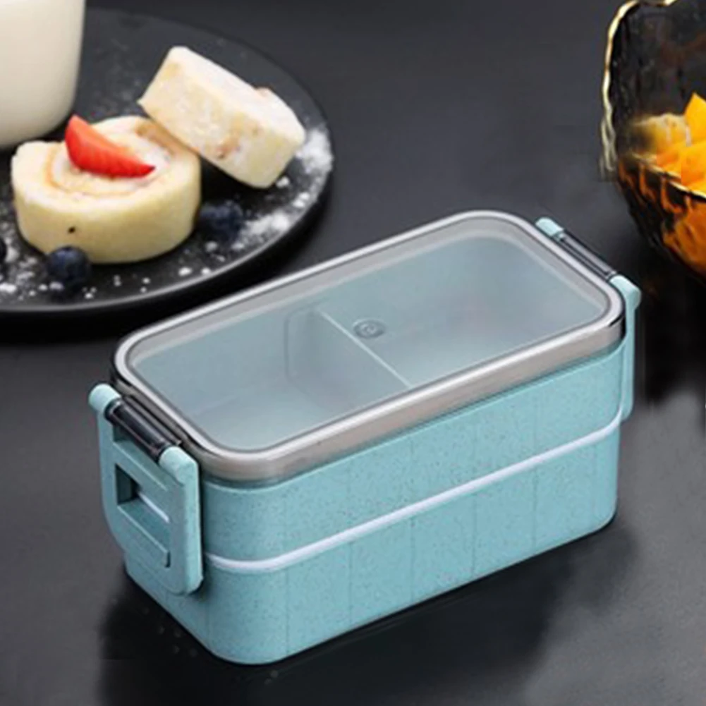 Высококачественная коробка для микроволновой печи Bento из пшеничной соломы, детский Ланчбокс, герметичный Ланч-бокс для детей, школьный контейнер для еды