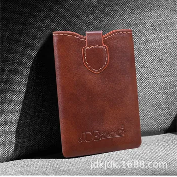

Genuine Leather Wallets Men Thin Mini Short Business Hasp Retro Multifunction Card Package Billetera Hombre Casual Purse DA50QB