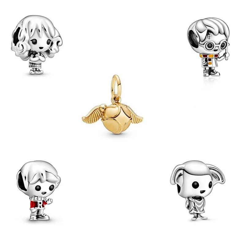 Оригинальный Шарм из стерлингового серебра 925 пробы Гермиона Грейнджер и Рон