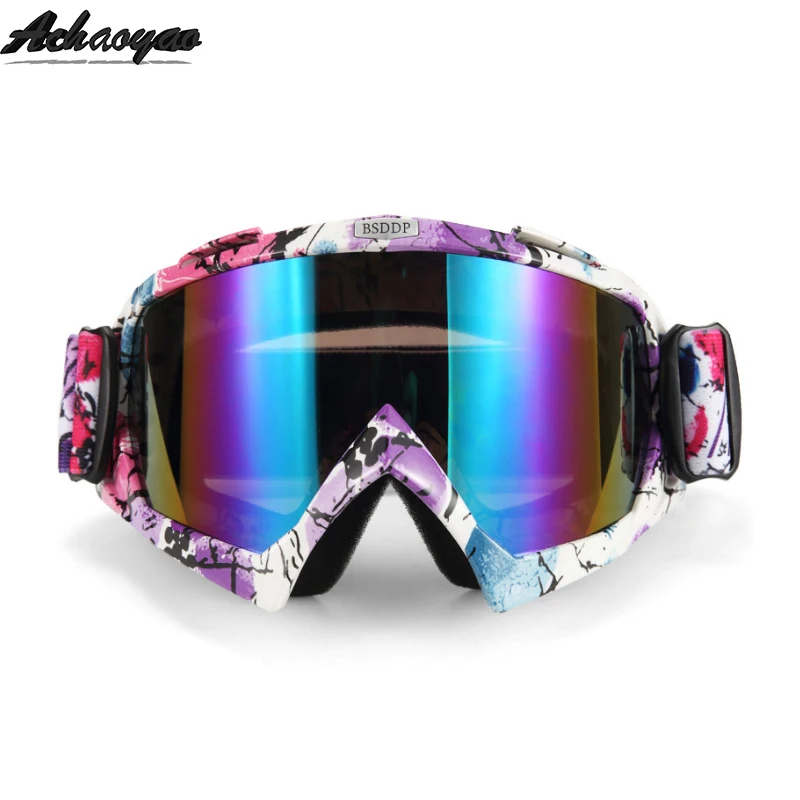 Motocross Motorcycle Goggles okulary gafas google ATV Off Road Dirt Bike DustProof Racing Glasses Anti Wind Eyewear MX Goggles - Цвет: 16
