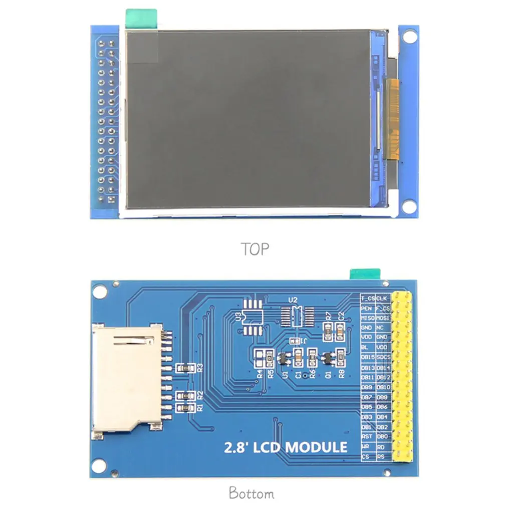 2.8inch TFT LCD Parallel-Port LCD Resolution 320*240 2.8inch LCD Display Module LCD Board with Touch 3.3V/5V Driver IC ILI9341
