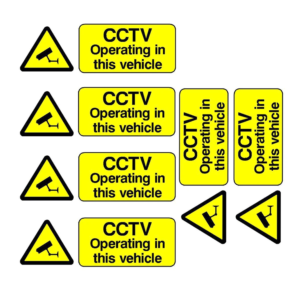  Operating In This Vehicle Stickers Car Taxi Uber Bus Van Truck Cab