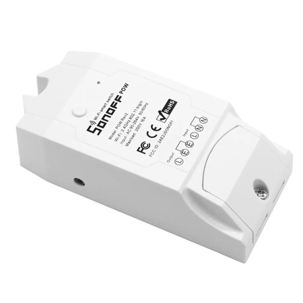 Sonoff Pow R2 Беспроводной Wi-Fi переключатель тока Напряжение Мощность обнаружения переключатель Профессиональный Прозрачный мобильный телефон