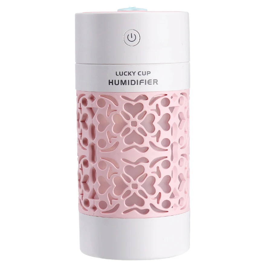 

3 in 1 Mini Air Humidifier 250Ml Car Aroma Diffuser USB Ultrasonic Humidifier with LED Lights USB Fan