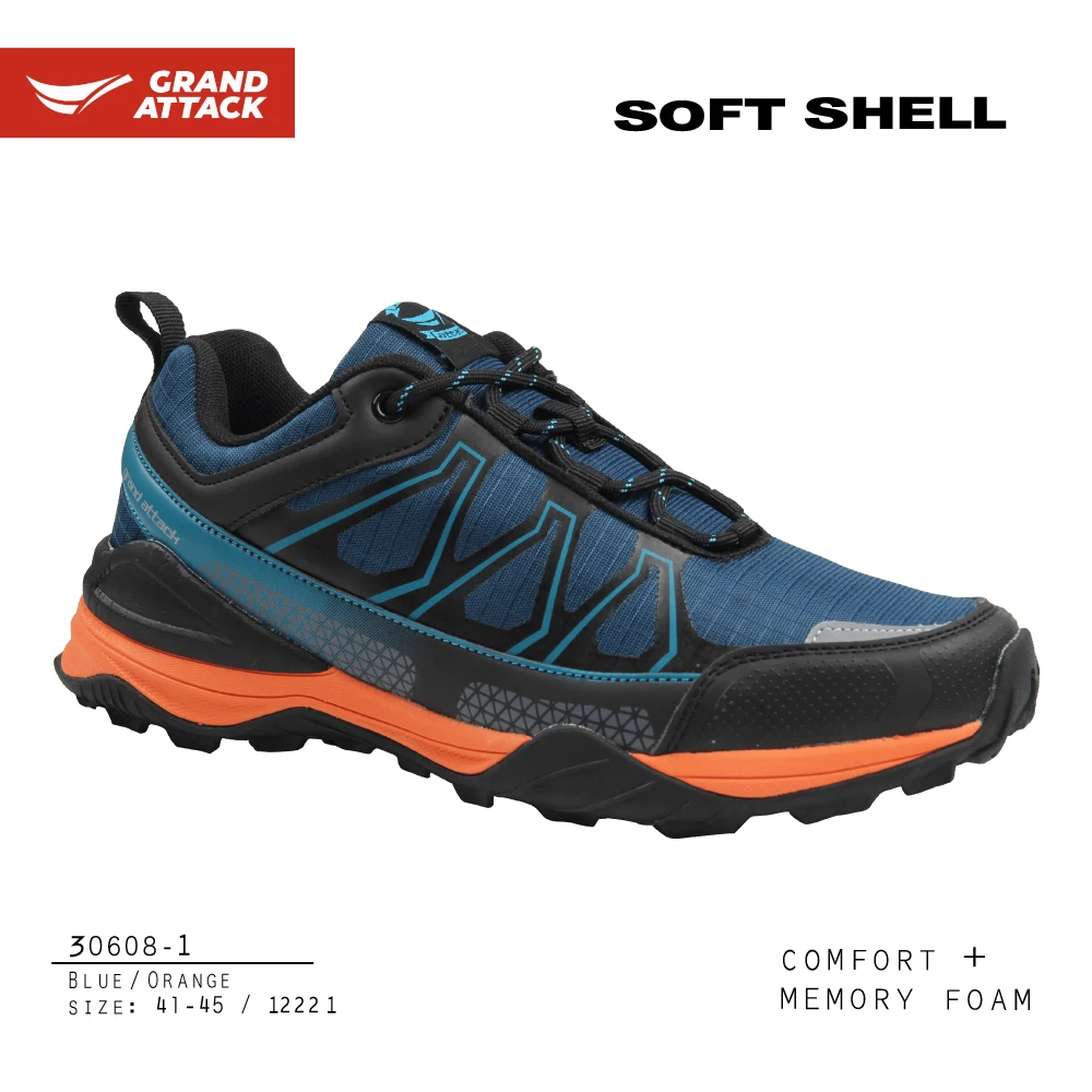 Grand Attack Men Lightweight Soft Shell trainer Outdoor Shoes Sport Walking Hiking Trekking Backpacking Waterproof sneaker shoe |