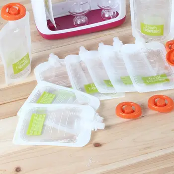 

10 Pcs Children Puree Squeezer Home Kitchen Dispenser Accessories Baby Food Fresh Storage Bag Sub-package