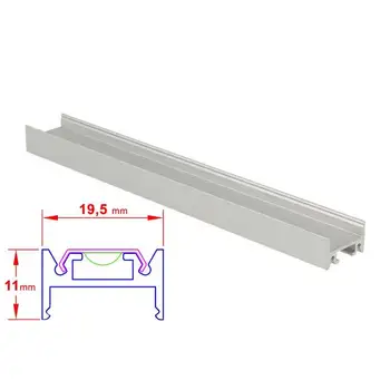 

LEDLUX BA1814 Raceway profile bar aluminum Led ceiling and pendant 1 meter