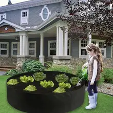 Plant Grow Bag Round Shape Spring Flower Pot Garden Patio Potato Grow Pot Creative 15/50/100 Gallons Storage Container Balcony