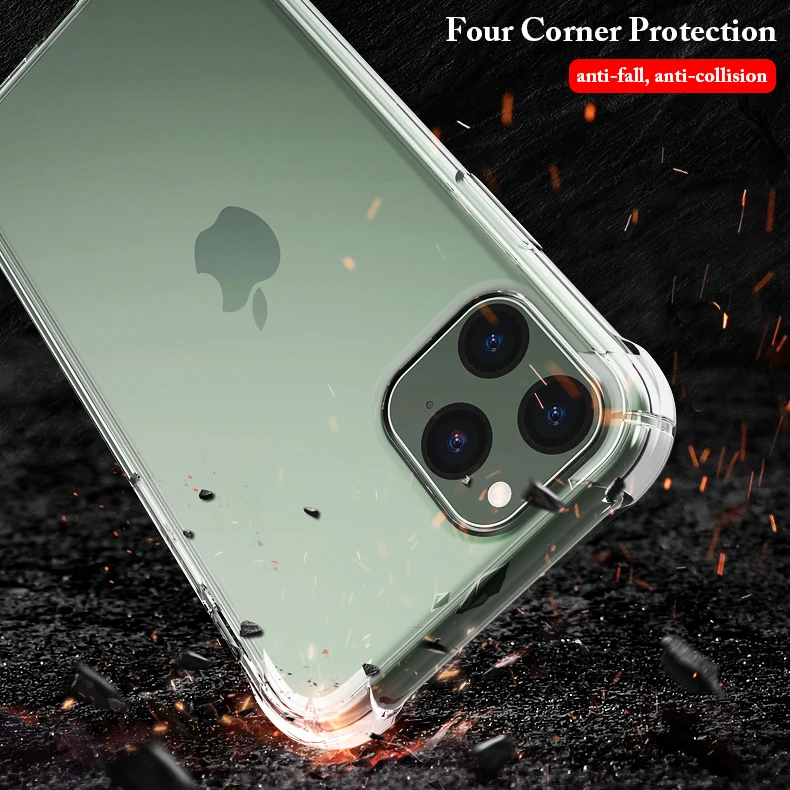 Для iPhone XR XS 11 Pro Xs Max 6 6s 7 8 Plus чехол, Силиконовый противоударный прозрачный защитный для Apple iPhone 5 5S SE 11 чехол