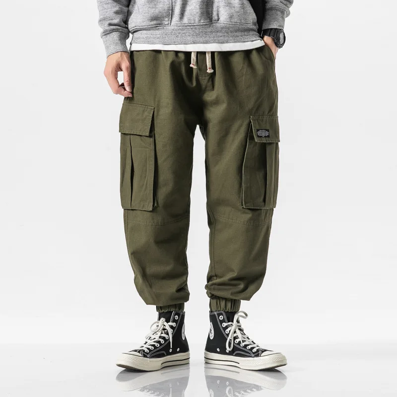 

2019 New Style Japanese-style Popular Brand Autumn Casual Pants MEN'S Trousers Loose Bib Overall Men'S Wear Beam Leg Harem Pants