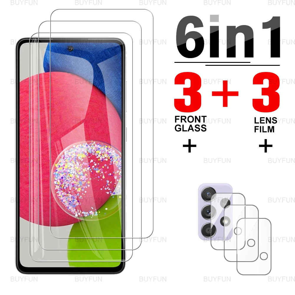 phone screen cover Camera Lens Screen Protector For Samsung A52s 6.5inch Full Cover HD Safety Tempered Glas for samsung galaxy a53 a33 a73 a23 5g best phone screen protector Screen Protectors