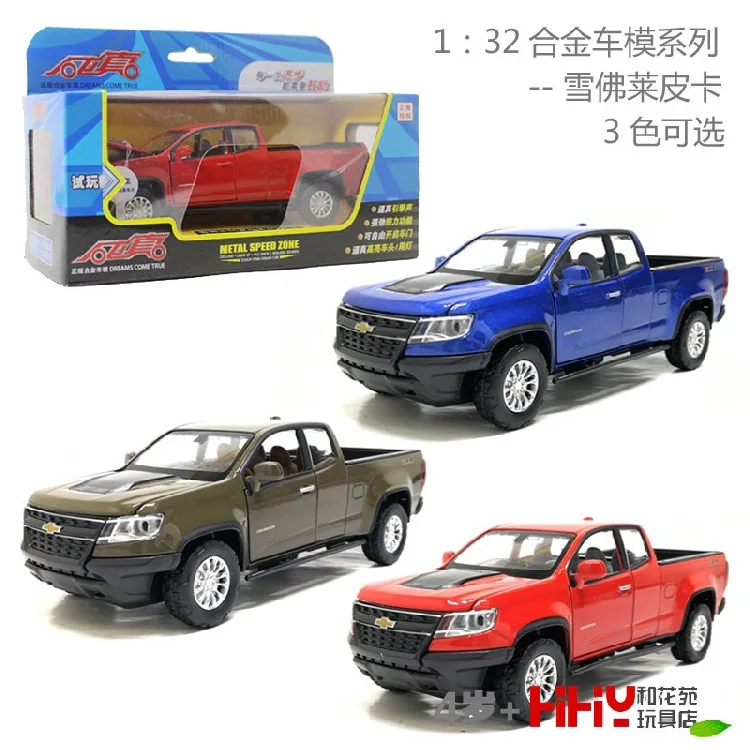 

Caipo 1: 32 Chevrolet Colorado Pickup Off-road Truck Alloy Car Model Sound And Light Metal Model Toy