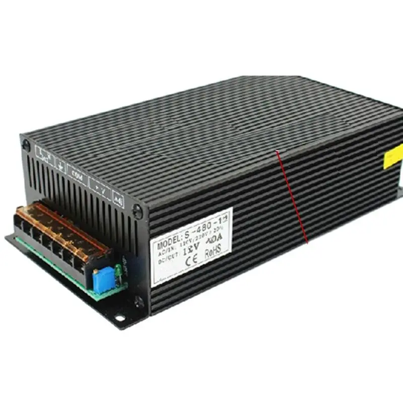 Ac Transformer 12v 40a Aluminium Alloy Case Cctv Camera Power Box Dc Adapter 110240v 12v