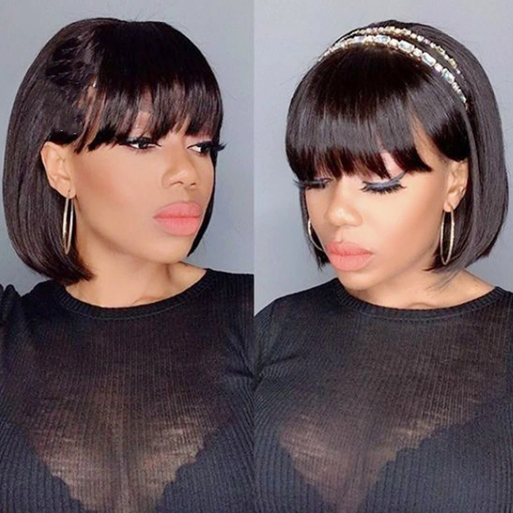bangs headband wig