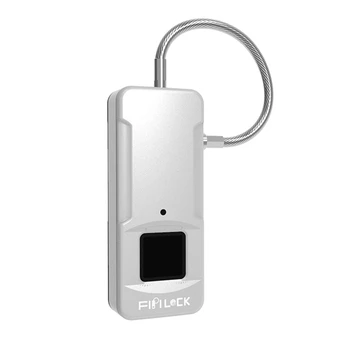

HOT-FipiLock Smart Fingerprint Lock Keyless USB Rechargeable Door Luggage Case Bag Lock Anti-Theft Security Fingerprint Padlock