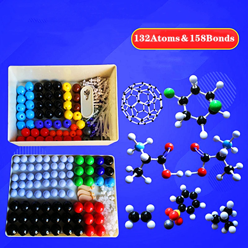 132 Atom Structure Set Organic Chemistry Molecules Chemical