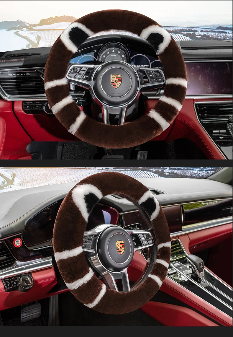 plush steering wheel cover 14