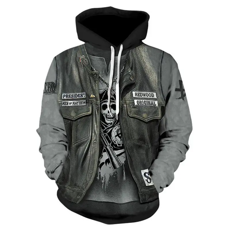 New Gothic Skull Hoodie Men's Hip Hop Sweatshirt Men Women's Thin 3D Sweatshirt Print Fake Denim Jacket Skull Hoodie Pullover New Gothic Skull Hoodie Men's Hip Hop Sweatshirt Men Women's Thin 3D Sweatshirt Print Fake Denim Jacket Skull Hoodie Pullover