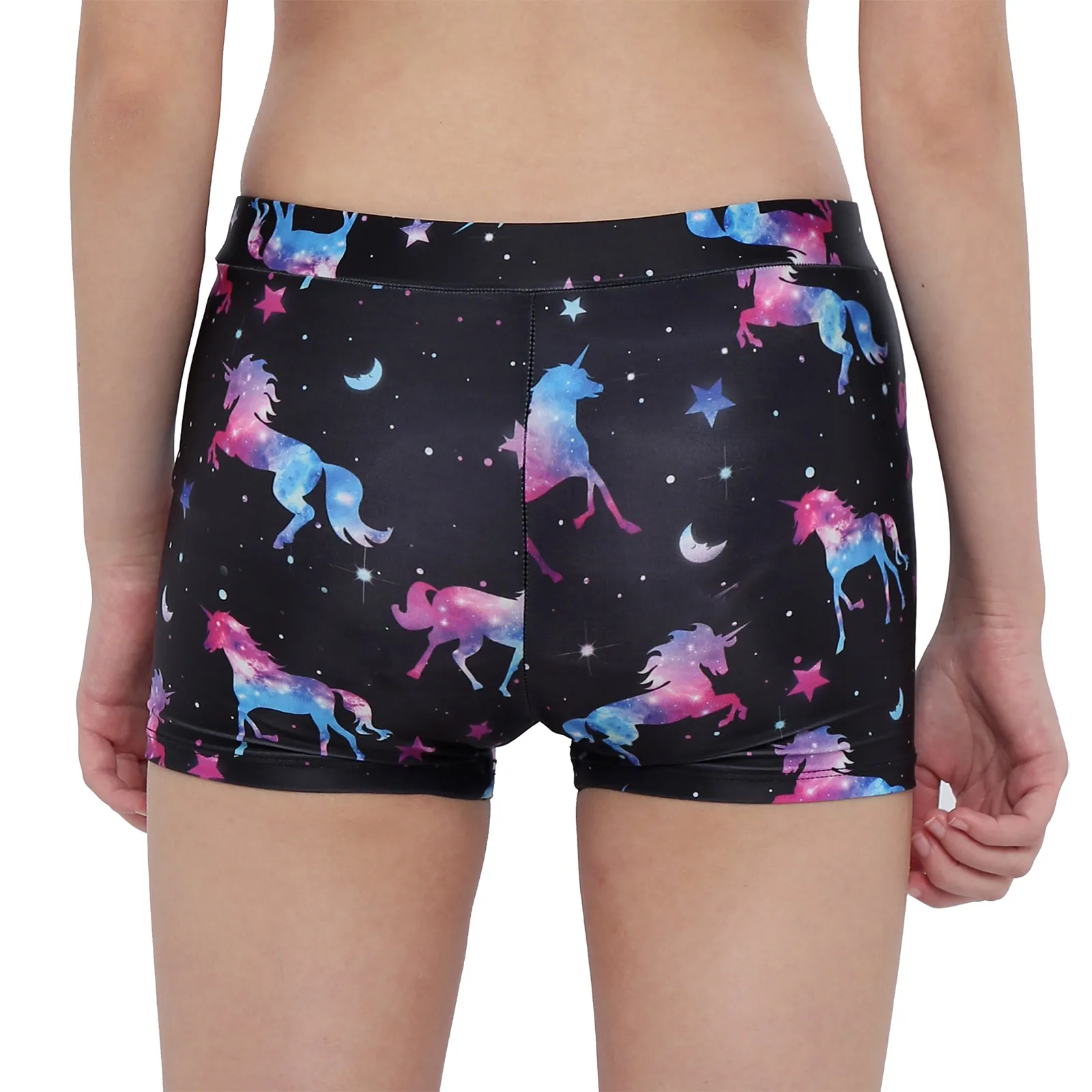 Kids Girls Ballet Dance Sports Shorts Bottoms Summer Children V-front Waistband Solid color Yoga Gymnastics Workout Dancewear
