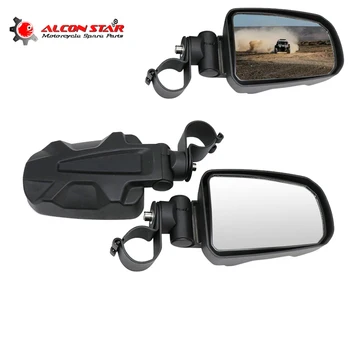 

Alconstar Rearview Mirror Set of Outside View Mirrors Handlebar Mount Rear View Mirrors For ATV UTV Rearview Mirror