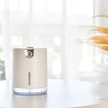 

Water Pattern Wireless Air Humidifier Ultrasonic USB Rechargeable Aroma Air Essential Oil Diffuser for Travel Office White