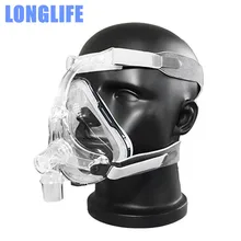 Longlife CPAP FM1 маска на все лицо CPAP Авто сипап apap BiPAP маска на все лицо с бесплатной клипсой для головного убора SML размеры