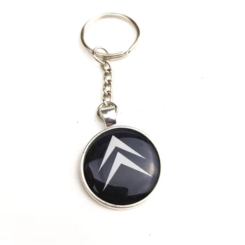 

1pcs Car Logo Key Chain Keyring Alloy Metal for Citroen C4 C5 C3 C2 C1 C4L Picasso Saxo Car Styling Other 3D Sticker Oem Cartoon