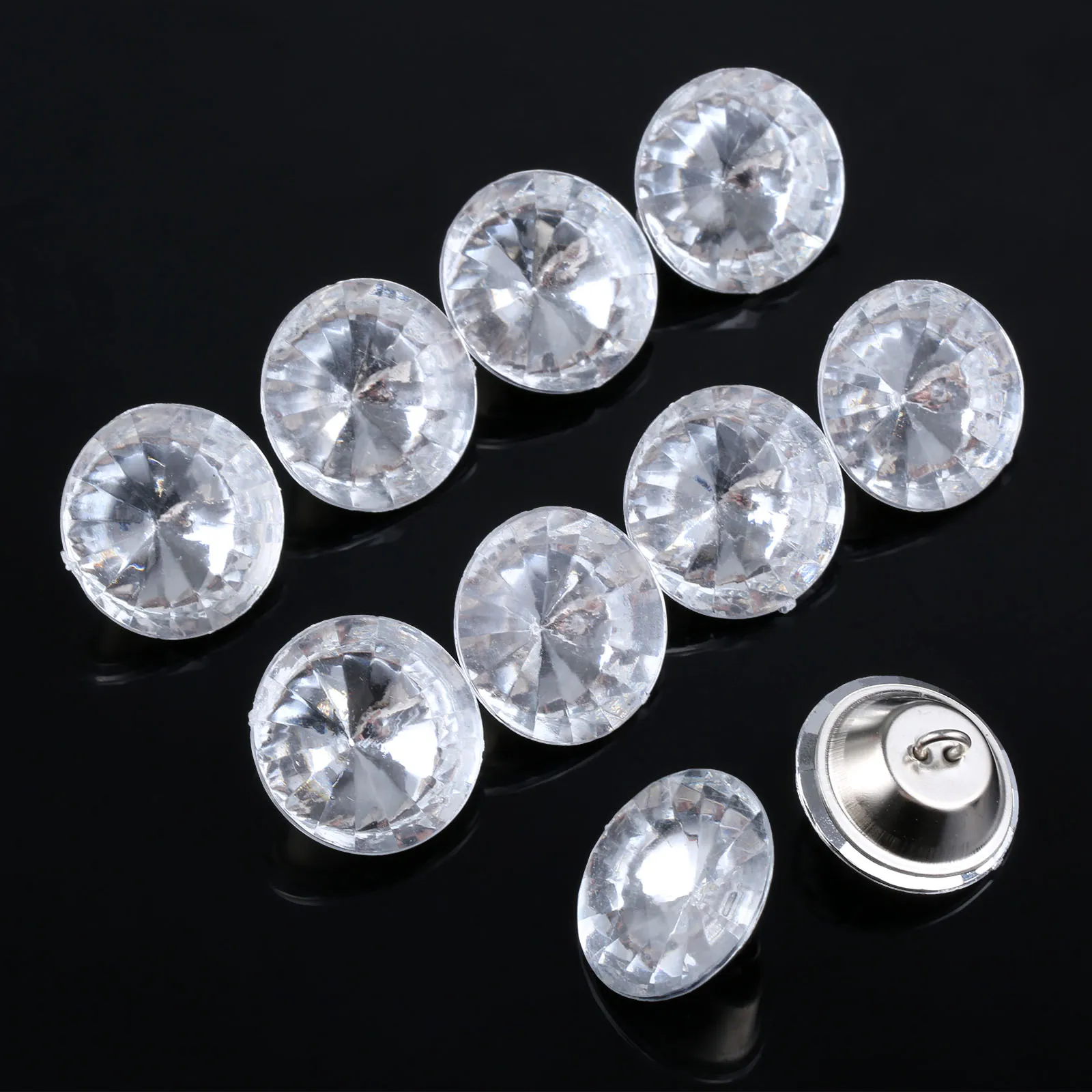 Diamant Brillant Cristal Magnifique Ameublement Canapé Décoration Coudre Boutons 20pcs