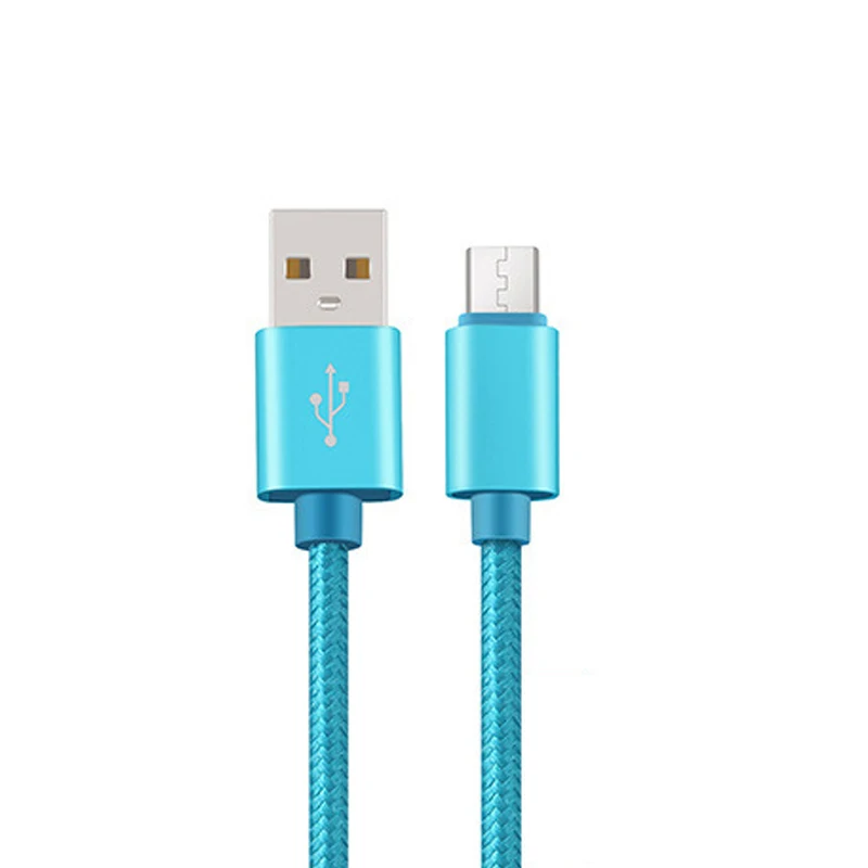Blue Cafele type-c USB кабель 2A Быстрая зарядка нейлоновый переплет type C Usb строка данных для Xiaomi Mi9 huawei samsung Red rice Note оборудование - Цвет: Blue