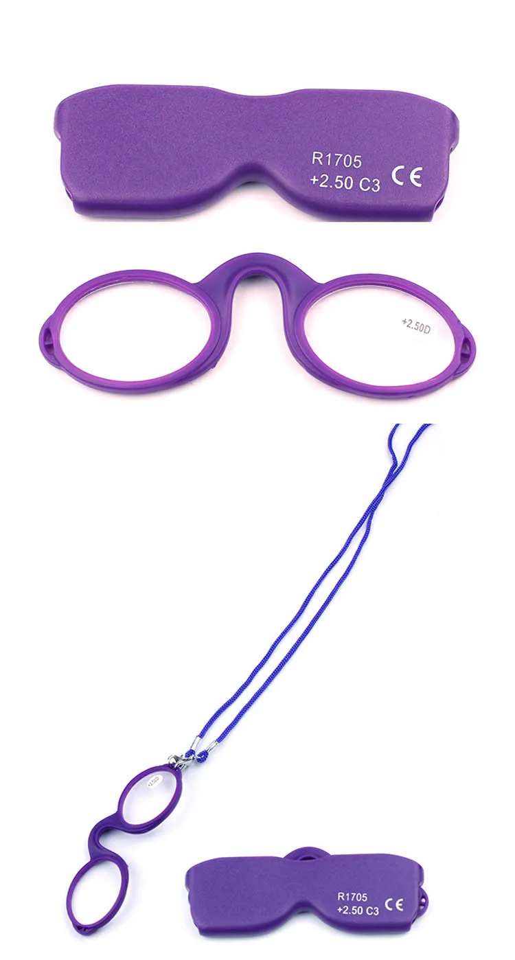 Переносной подвесной шейный очки для чтения для женщин мужской кулон ожерелье дальнозоркость пресбиопические очки и коробка