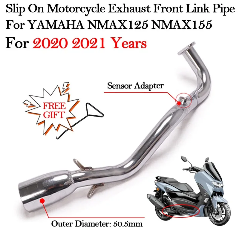 Выхлопная труба для мотоцикла YAMAHA Nmax 125 155 Nmax155 Nmax125 2020 2021 года глушитель передняя
