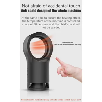 

Stove Electric Warmer Bladeless Air Heating Winter Safely Warmer Device Mini Home 400w Leafless Radiator Fan Desktop Bs Plug