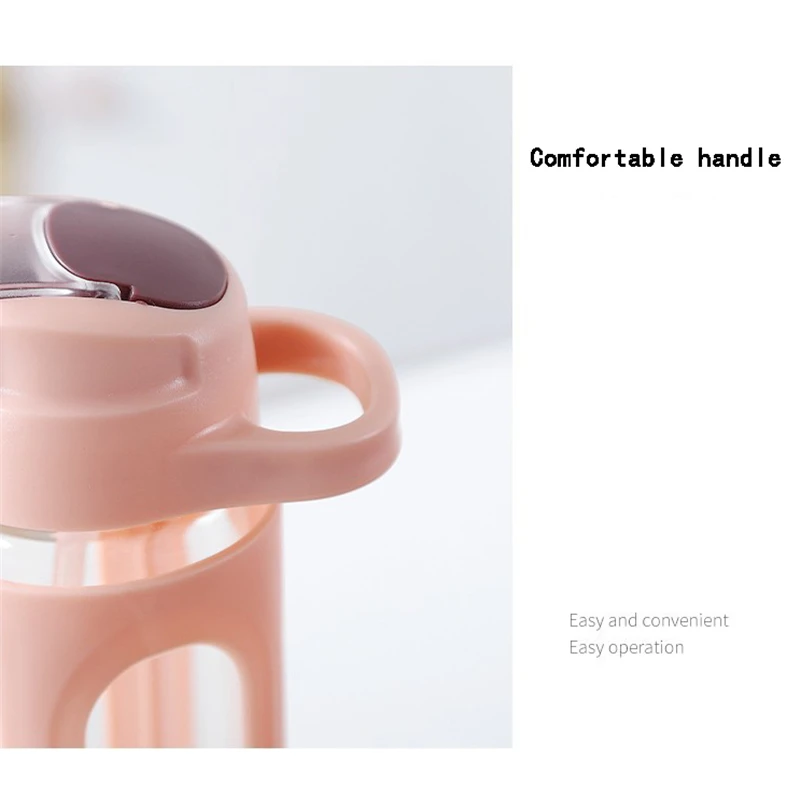 Double Straw Plastic Cup Straw Cup Portable Leakproof Cup Outdoor Travel Sports Cup